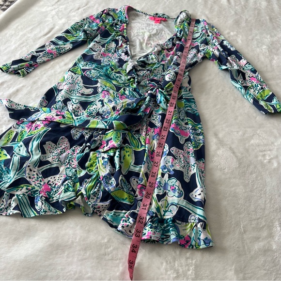 Lilly Pulitzer Jessalynne Wrap Romper Dress in Sway This Way - Picture 12 of 12